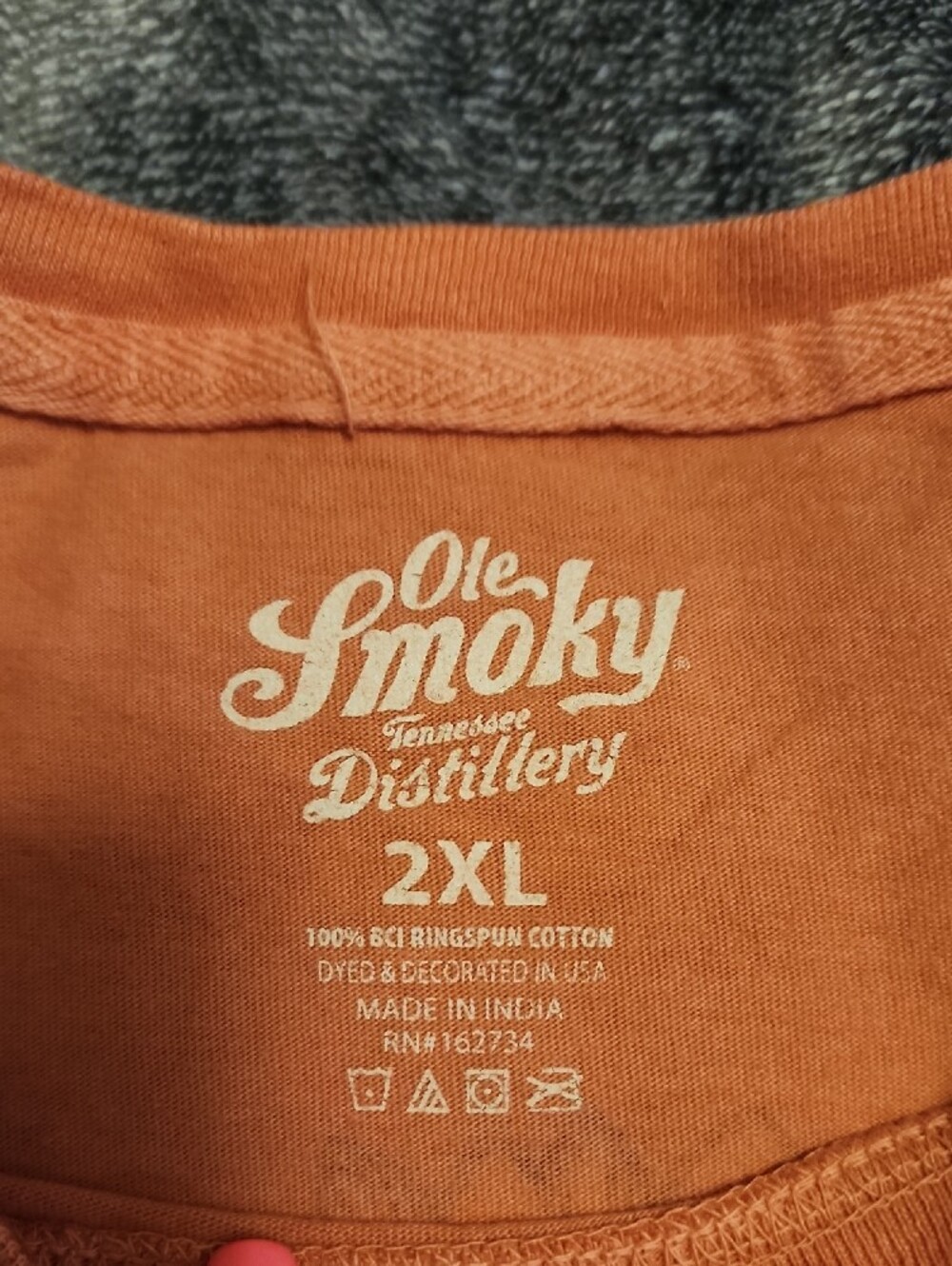 Womens Orange Graphic Tee - Picture 2 of 5